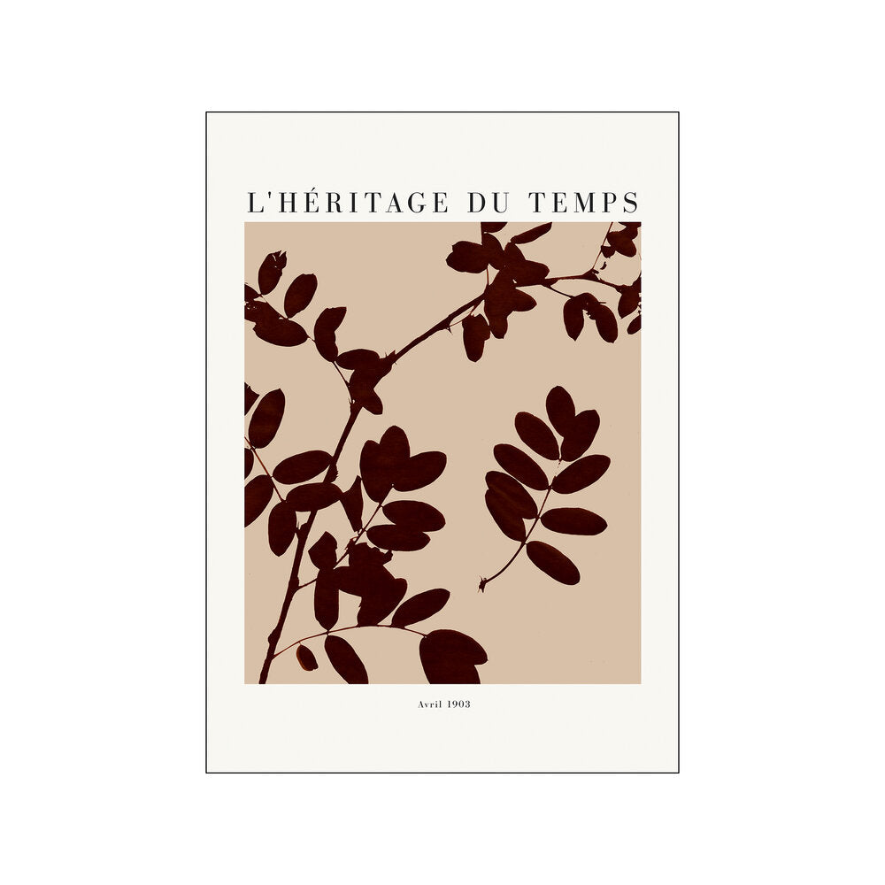 Lheritage du temps Avril plakat, brun - 29,7x42 (A3)